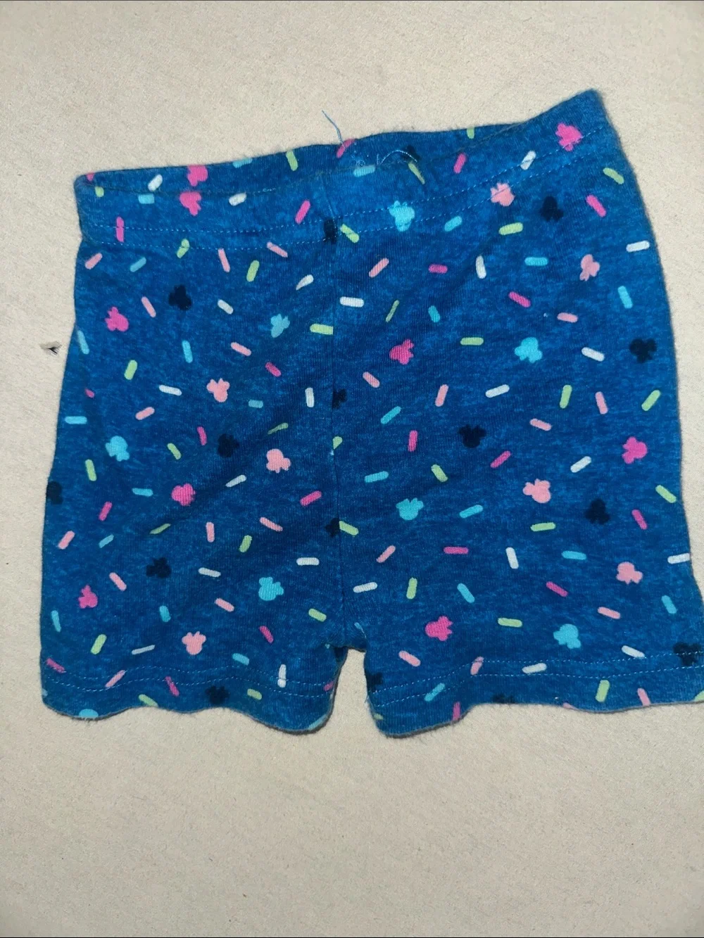 Kids Size 3T Blue Sprinkle Print Shorts